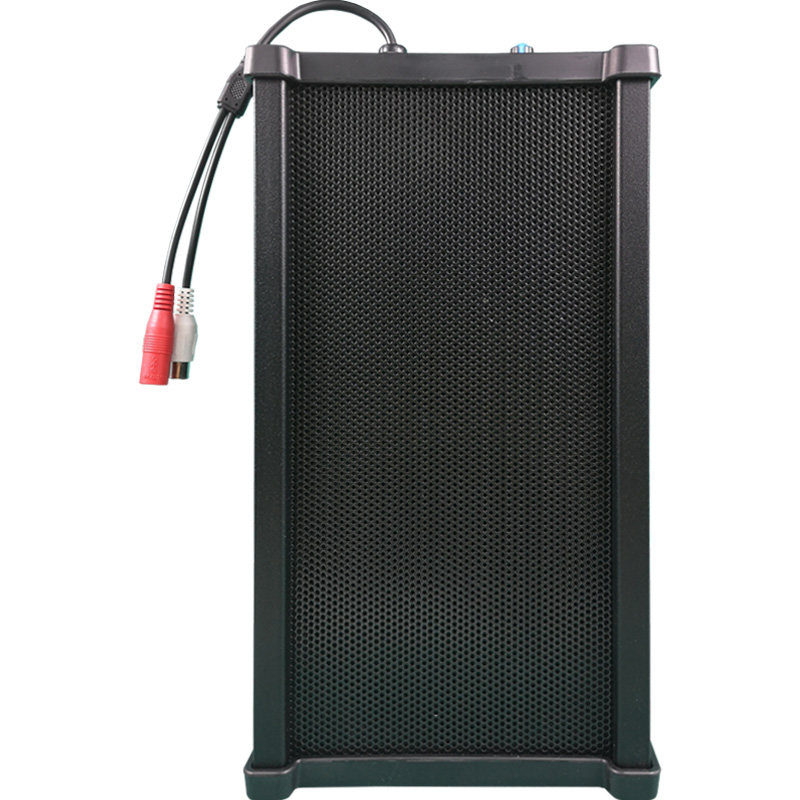 室外防水雨音柱DC12V监控对讲扩声音箱20WDCAC24V有源内置拾音器