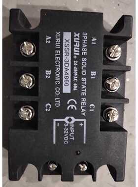 议价询价三相固态继电器 XSSR-3DA4860 380VAC 60A 3-32VDC议价