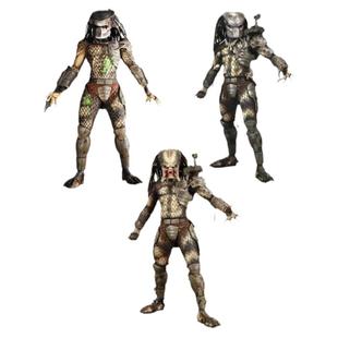 NECA7寸铁血战士25周年第八波Predator P1元祖 战损张嘴铁血 模型