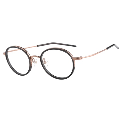999.9眼镜男女日本手造全框圆形镜架复古风近视镜架可配镜片M-141