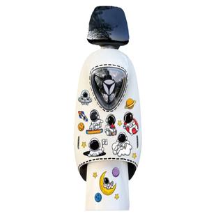 宇航员太空人车贴画卡通可爱电动摩托车身划痕遮挡反水头盔装饰贴