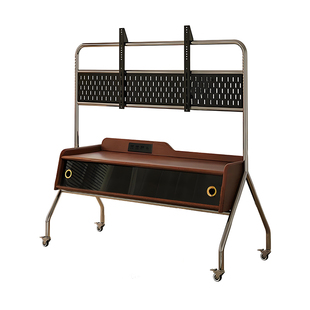 可移动电视支架客厅家用小户型落地挂架中古新款实木电视柜替代品