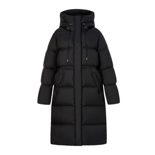 【匈牙利鸭绒&蓄热里布】Eland衣恋羽绒服女长款浴袍式轻薄外套冬