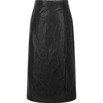 KBNE黑色皮裙半身裙气质包臀裙2025新款半裙小个子短裙春秋冬女