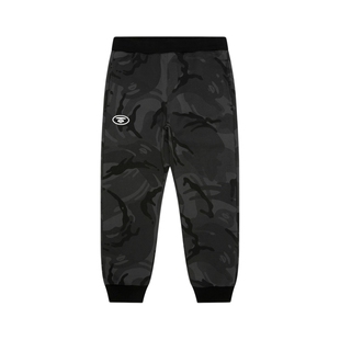 Aape旗舰店男装秋冬迷彩猿人刺绣休闲潮流薄绒束脚裤C644XBP