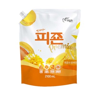 韩国进口碧珍衣物柔顺剂防静电去异味洗衣护理液2100ml低粘稠 1包