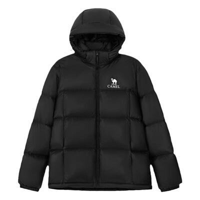 骆驼女装羽绒服外套连帽