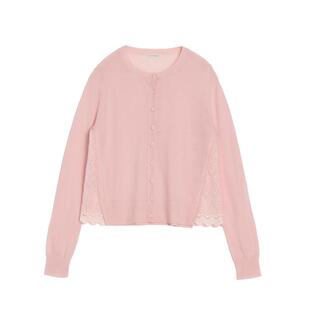 【羊毛】CLUB MONACO女士清新优雅蕾丝拼接长袖针织开衫