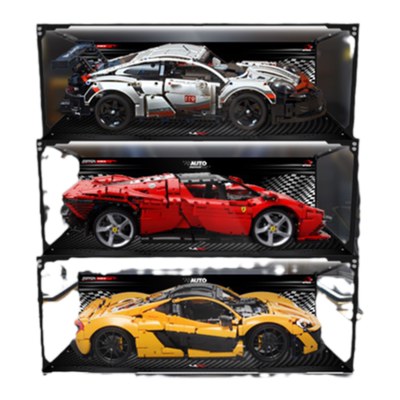 KGBOX乐高赛车42172 42115 42083 42143亚克力展示盒透明收纳盒