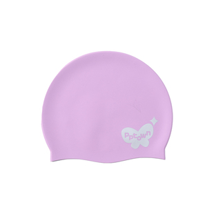 女童硅胶泳帽夏季2025新款儿童防水不勒头高弹泳帽女孩防晒游泳帽