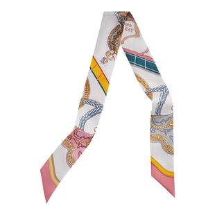 系包带绑包手柄束发带丝巾18姆米真丝桑蚕丝发带小方巾盛宴小丝巾