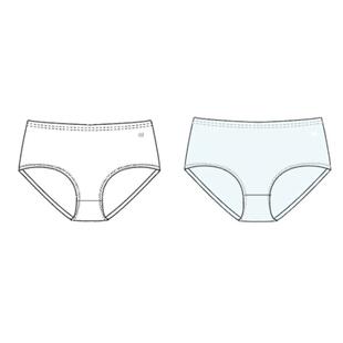 爱慕少女内裤2条装/少女生理裤中腰平角裤2条装棉莫莱赛尔