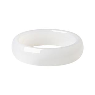 周大生和田玉手镯女白月光宽玉镯子白玉传家新年礼物送女友妈妈