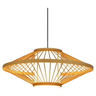 中式竹编灯笼吊灯禅意餐厅饭店火锅店铺装饰灯民宿茶室创意竹艺灯