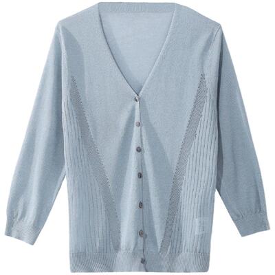 OSA欧莎披肩薄款针织开衫