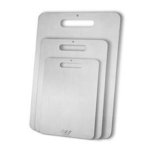 加大厨房食用级304不锈钢切菜板擀面板切水果砧板抗菌防霉案板