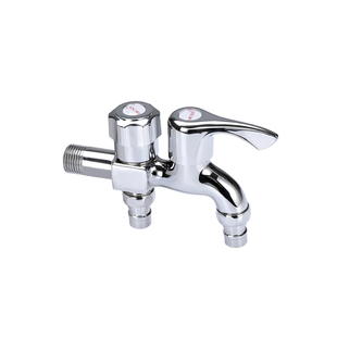 全铜全自动洗衣机水龙头单冷加长专用拖把池4分快开通用水龙接头