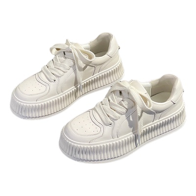 2025新款松糕超好看厚底饼干鞋