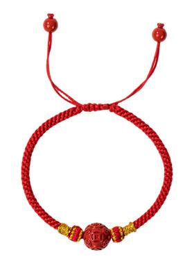 五台山八方来财朱砂本命年红绳