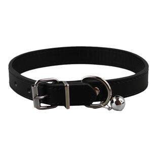 百搭黑色choker皮质项圈铃铛颈链女小众颈带日常通勤朋克项链男
