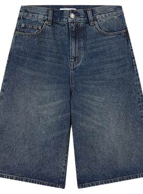 MOUSSY早春新品休闲风复古舒适宽松牛仔短裤女028IAA11-1003