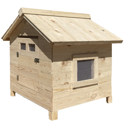 户外防雨室内外保暖实木猫狗通用狗房子木屋自由出入猫舍挡风抗寒