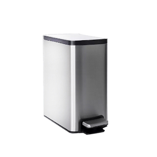 科勒垃圾桶家用客厅卧室不锈钢脚踏式带盖防臭垃圾桶办公室