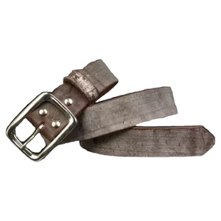 英国马缰革皮带透染浸蜡头层牛皮植鞣革不锈钢扣头男士高档腰带