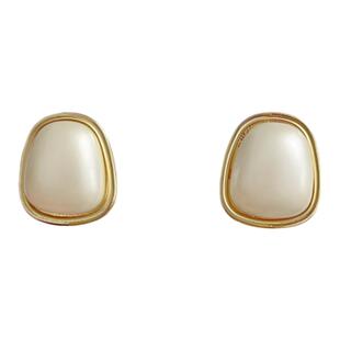 法式复古珍珠耳钉2025新款耳饰时尚小众独特气质高级感耳夹无耳洞