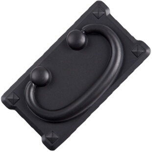 美式柜子拉环橱柜平拉手黑色抽屉复古欧式仿古铜方形衣柜门小把手