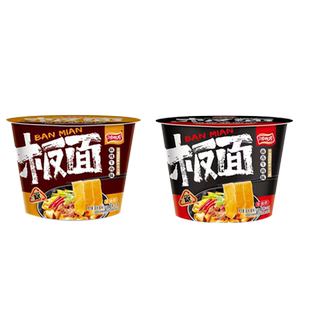 鸿四方板面麻辣牛肉面桶装面南阳特产方便面宽面条冲泡面叶速食面