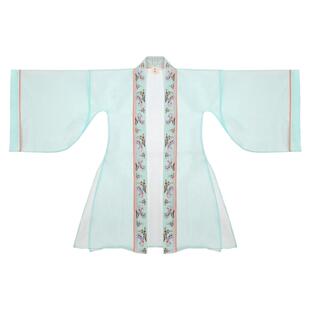 本格原创汉服女童夏装刺绣汉服大袖衫单件古装女童10岁超仙女飘逸