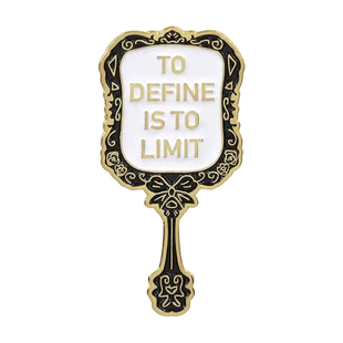 王尔德名句定义即限制金属徽章文学名著周边道林格雷的画像胸针