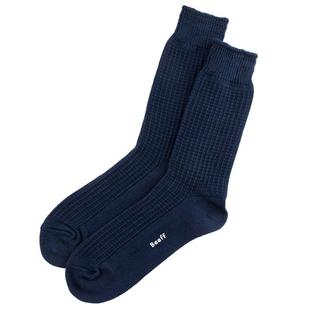 BeeffSocks男女情侣 “华夫格” 高筒中筒棉长袜子复古日系堆堆