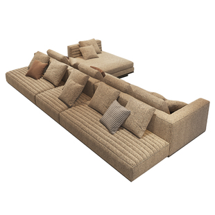 高级意式极简沙发双面两面直排罗杰钢琴键设计师2025新款客厅别墅