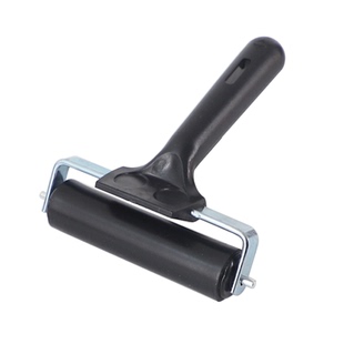 版画滚筒耐油橡胶滚轮小号3寸4寸6寸8寸大号墨滚初学者油墨颜料材料儿童学生木刻板画材料工具美术用品胶辊刷