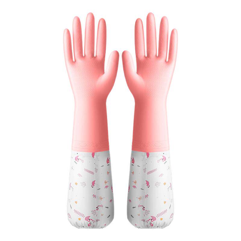 洗碗手套女防水橡胶加绒冬季厨房耐用型刷洗衣衣服皮家用加厚家务