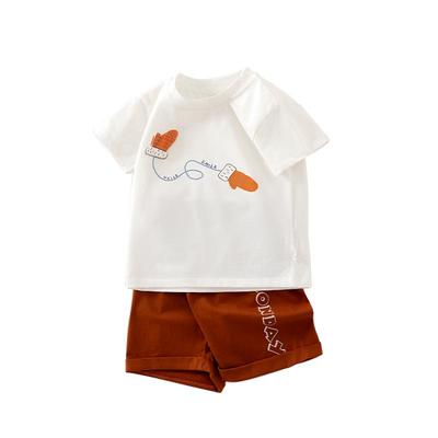 小聪熊婴儿衣服夏季薄款分体套装