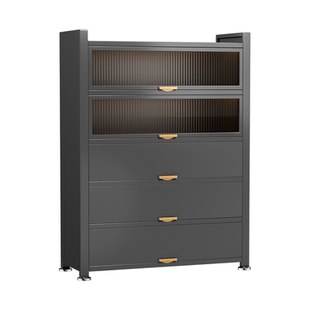 钢制新款厨房置物架多功能多层碗碟收纳架家用 碗筷餐具收纳柜子