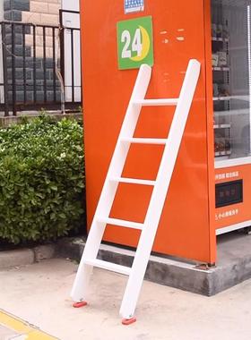 家用实木白色直梯高低上下铺梯子阁楼登高爬梯室内装饰木质小直梯