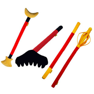 软海绵金箍棒儿童玩具月牙铲禅杖西游记孙悟空毛绒猪八戒钉耙道具