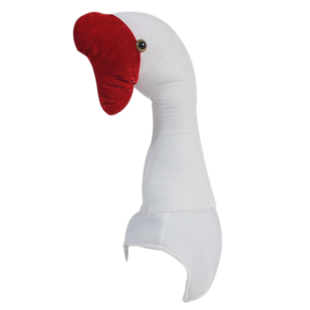 新款舞台演出道具成人儿童亲子动物卡通表演头饰天鹅仙鹤丑小鸭帽