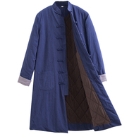 冬季男士居士服道袍唐装加厚棉服
