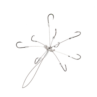 新型荷花飞钩翻板钩专用鲢鳙钩细硬钢丝朝天钩爆炸万向一体式鱼钩