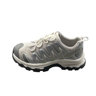 真皮网面系带防滑厚底户外登山鞋女徒步鞋2026年春款休闲老爹鞋