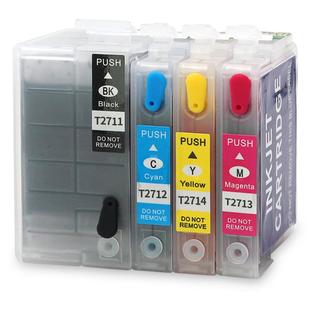 适用爱普生 T27XL墨盒WF7710 WF7720 7110DTW 彩色喷墨打印机填充墨盒T2701 连供WF3620 3640填充墨水盒T2711