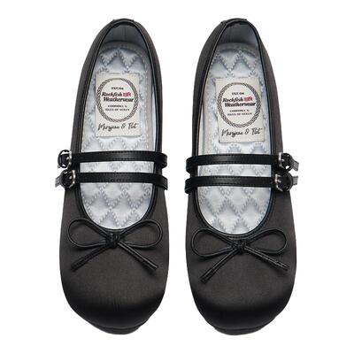 方头双带气质浅口玛丽珍单鞋