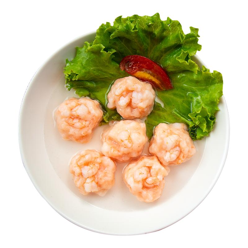 鲜虾滑火锅食材虾滑丸子商用虾滑泽众至真鲜虾滑150g清真食品