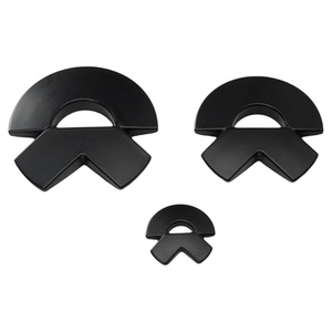 蔚来黑色车标贴改装黑武士