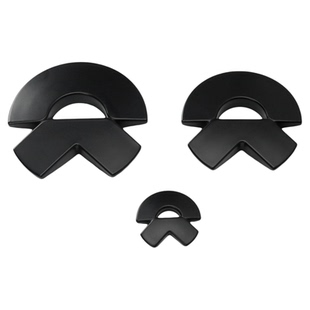 适用蔚来新ES6ec6es8es7车标黑化ET5TET7ET9黑武士车贴贴改装标志